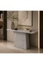 Gray Marble Console Table - 2