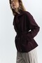 High Collar Double Breasted Belted Jacket - 3