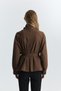 Trench Coat with Stand Collar - 5
