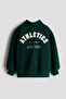 Yakalı Pelüş Sweatshirt - 2