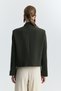 High Collar Single Button Blazer Jacket - 6