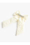 Floral Patterned Bow Clip Hairpin - 2