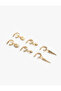 3-Piece Hoop Earring Set with Sea Shell Charms - 2