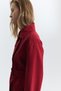 High Collar Double Breasted Belted Jacket - 6