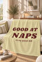 Good at Naps Written Multi-Purpose Fleece Blanket & Coverlet - 2