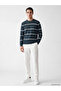 Quality Parts from Çelebi Store Zero Roba Yaka Striped Men's Knitwear Sweater - 3