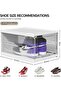 Atromans Large 6 Pack Shoe Storage Box, Clear Acrylic Stackable Shoe Organizer, Foldable Shoe Rack S - 2