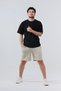 Cotton Comfortable Fit Short Sleeve Cotton Black Men's Oversize T-Shirt - 2