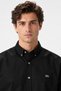 Mens Slim Fit Black Shirt Slim Fit Cotton Men's Shirt Black - 2