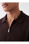 Lcw vision brown polo neck men's knitwear sweater - 3