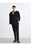 Southblue Black Crew Neck Wool Blend Men's Knitwear Sweater - 2