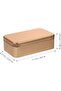 4Pcs Rectangular Empty Hinged Tins Box(Golden) - 2