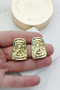 Wavy Vintage Hitit Gold Women's Earrings