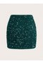 Fustă mini, verde - 1XL