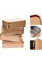 4Pcs Rectangular Empty Hinged Tins Box(Golden) - 3