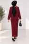 Women's Tricot Set with Ruffle Details and Skirt - 3