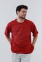 Cotton Comfortable Fit Short Sleeve Cotton Red Men's Oversize T-Shirt