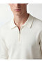 Southblue White Polo Collar Men's Knitwear Sweater - 3