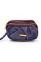 Purple Fabric Design Zipper Wallet - 2