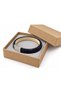 Saldreno Navy Blue Python Snake Skin Men's Bracelet - Modern Design with Silver Clasp - 3