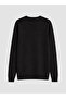 Lcwaikiki classic black v-neck men's knit sweater - 3