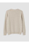 Xside Beige Crew Neck Men's Knitwear Sweater - 7