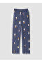 Lcw Kids Blue Crew Neck Boys' Pajama Set - 7