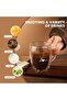 Double Wall ‘LOVE’ Printed Glass Mug Set – 350ML (2Pcs) – Stylish Mugs for Coffee, Tea, Juice & Cocktails – Romantic Present for Valentine’s, Anniversary & Everyday Use - 3