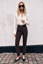 Belted Trousers - Dark Brown - 2