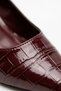 Galden Women's Heeled Shoes Pointed Toe Short Thin Heel Shiny Textured Stylish Classic Shoes 2035 Heel 5 cm - 2