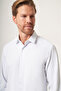 White-Blue Hard Collar Slim Fit Cotton Shirt 1004265123 - 3