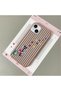 iPhone 14/13 Compatible Brown Leather Textured Silicone Protects Camera Shock-Absorbing Cat and Star Pattern Case - 2