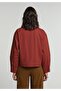 Fashion Fit Zippered Lined Women's Orange Jacket - 2