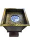 Latas Vintage Traditional Arabic Style Wooden Floor standing Incense burner (Mabkhara) With Silver Colour Tray.|Elegant Bukhoor Burner for Home Decor, Office and Gifting - 6