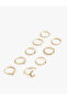 Stone Detailed 9-Piece Ring Set - 2