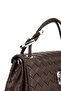 Women's Faux Leather Brown Shoulder Bag - 4