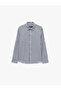Regular Fit Cotton Classic Collar Long Sleeve Striped Shirt - 6