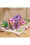 Building Blocks, Romantic Flowers Bouquet Building Set, 413 PCS Artificial Pink Rose and Euca - 6