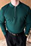 Noli Textured Half Zipper Polo Collar Regular Fit Men's Knitwear Sweater - 5