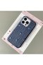 iPhone 15 Pro Compatible Blue Leather Textured Silicone Protects Camera Shock-Absorbing Turtle Pattern Case - 2