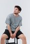 Double Leg Wide Leg Elastic Double Pocket Men's Pique Black Shorts - 3