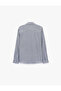 Regular Fit Cotton Classic Collar Long Sleeve Striped Shirt - 7