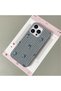iPhone 15 Pro Compatible Gray Leather Textured Silicone Protects Camera Shock-Absorbing Turtle Pattern Case - 2