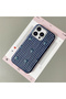 iPhone 15 Pro Max Compatible Blue Leather Textured Silicone Protects Camera Shock-Absorbing Turtle Pattern Case - 2