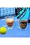 Double Wall Padel Club Printed Glass – 350ML (Set of 2) Borosilicate Heat Resistant Tumblers - 7