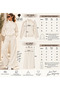 Pink Women's Lace Detailed Zippered Tracksuit Set – High Neck Top & Wide Leg Pants Two-Piece Set - 5
