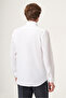 White Italian Collar Oxford Slim Fit Easy-Iron Cotton Shirt 1004265270 - 5