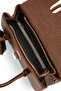 Women's Faux Leather Camel Shoulder Bag - 5