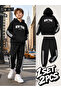 Children's New York Printed Hooded Sweatshirt and Sweatpants Top and Bottom Set