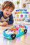 Transparent Electric Gear Racing Car Toy for Kids 3+ – Light & Music Toy Car with Visible Colorful Mechanical Gears, Automatic Movement & Clear Body Design